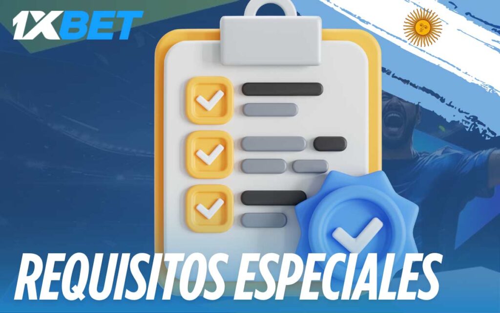 los principales requisitos para registrarse en 1xBet