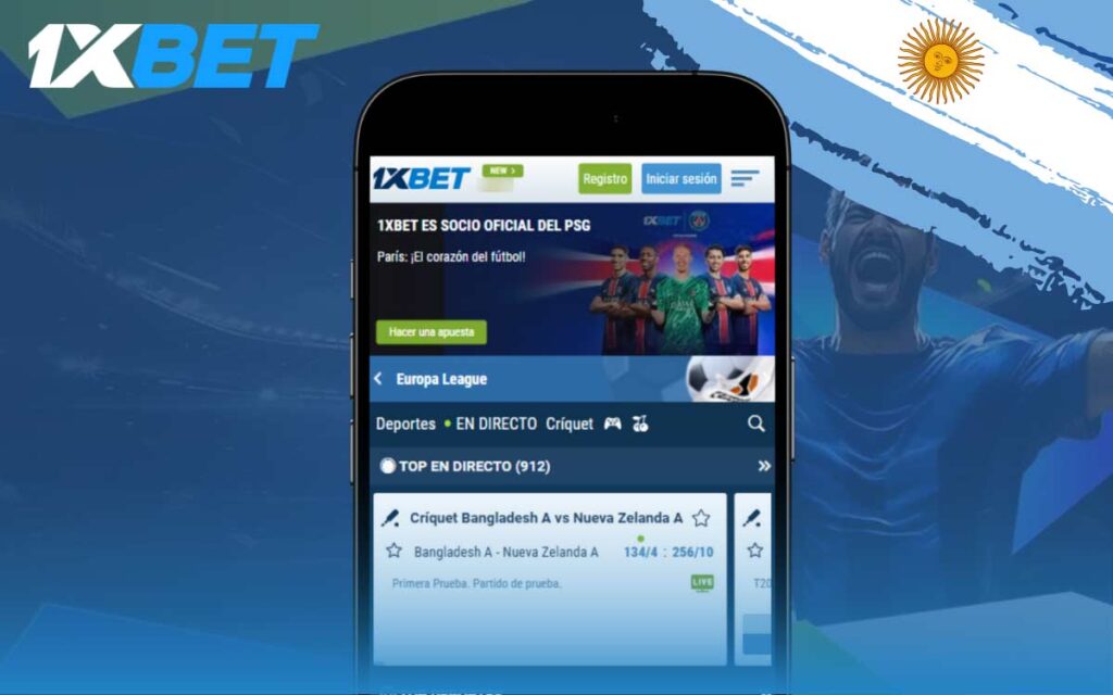 Aplicación móvil 1xbet